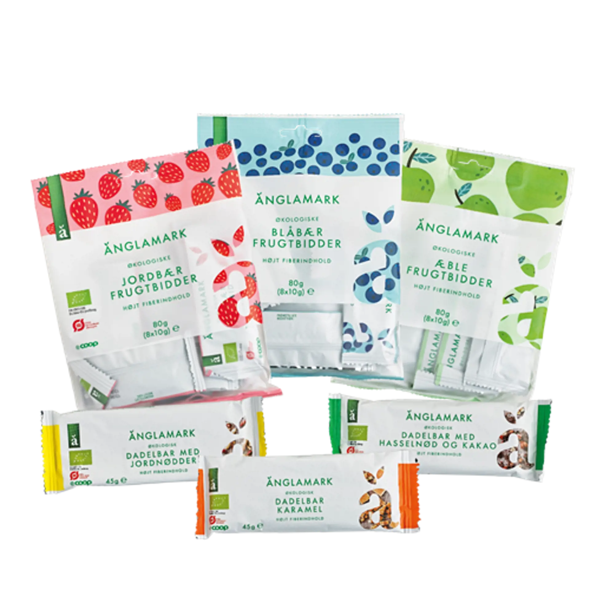 änglamark snacks med tørret frugt