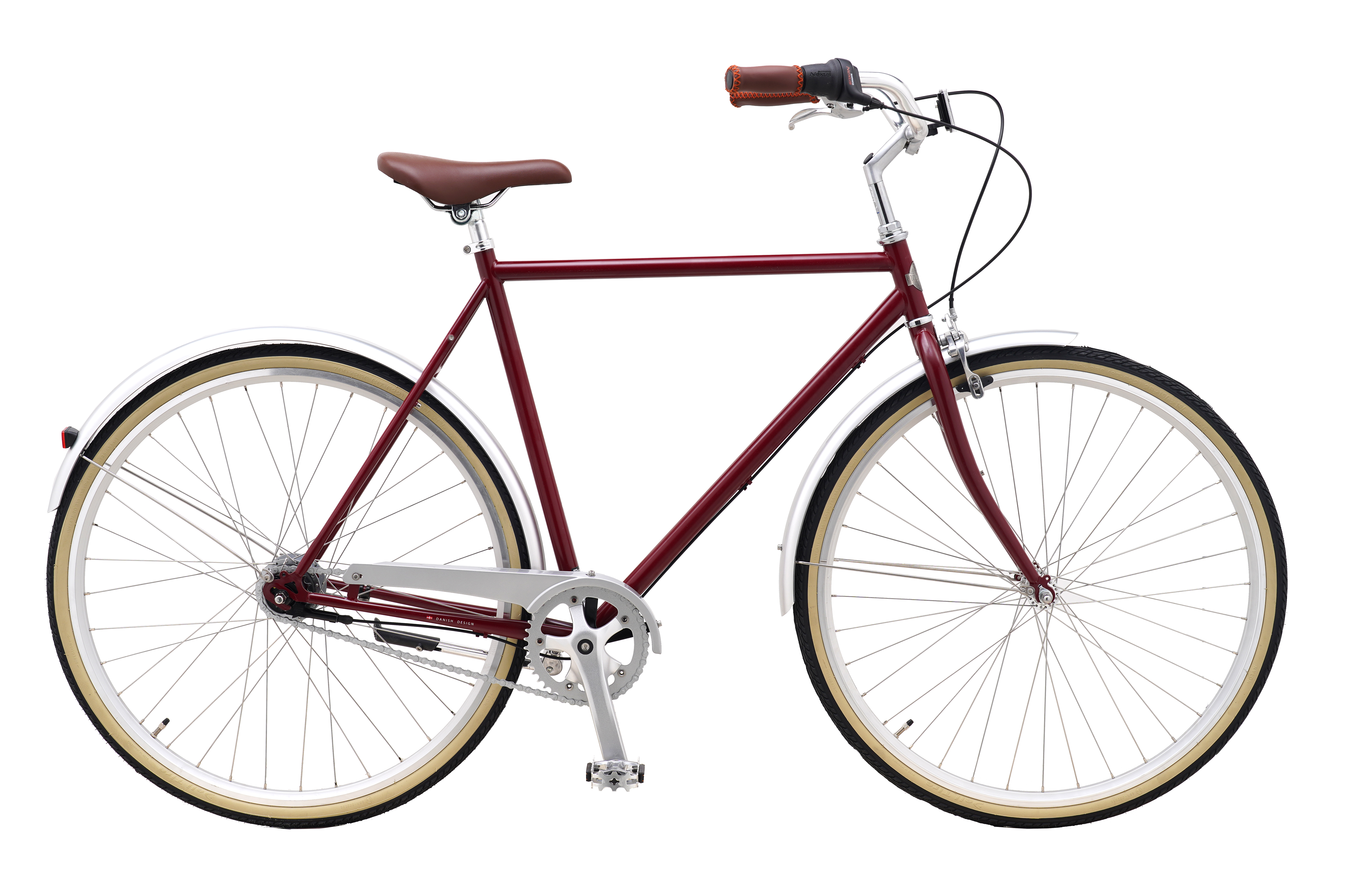 Mørkerød Mustang herrecykel