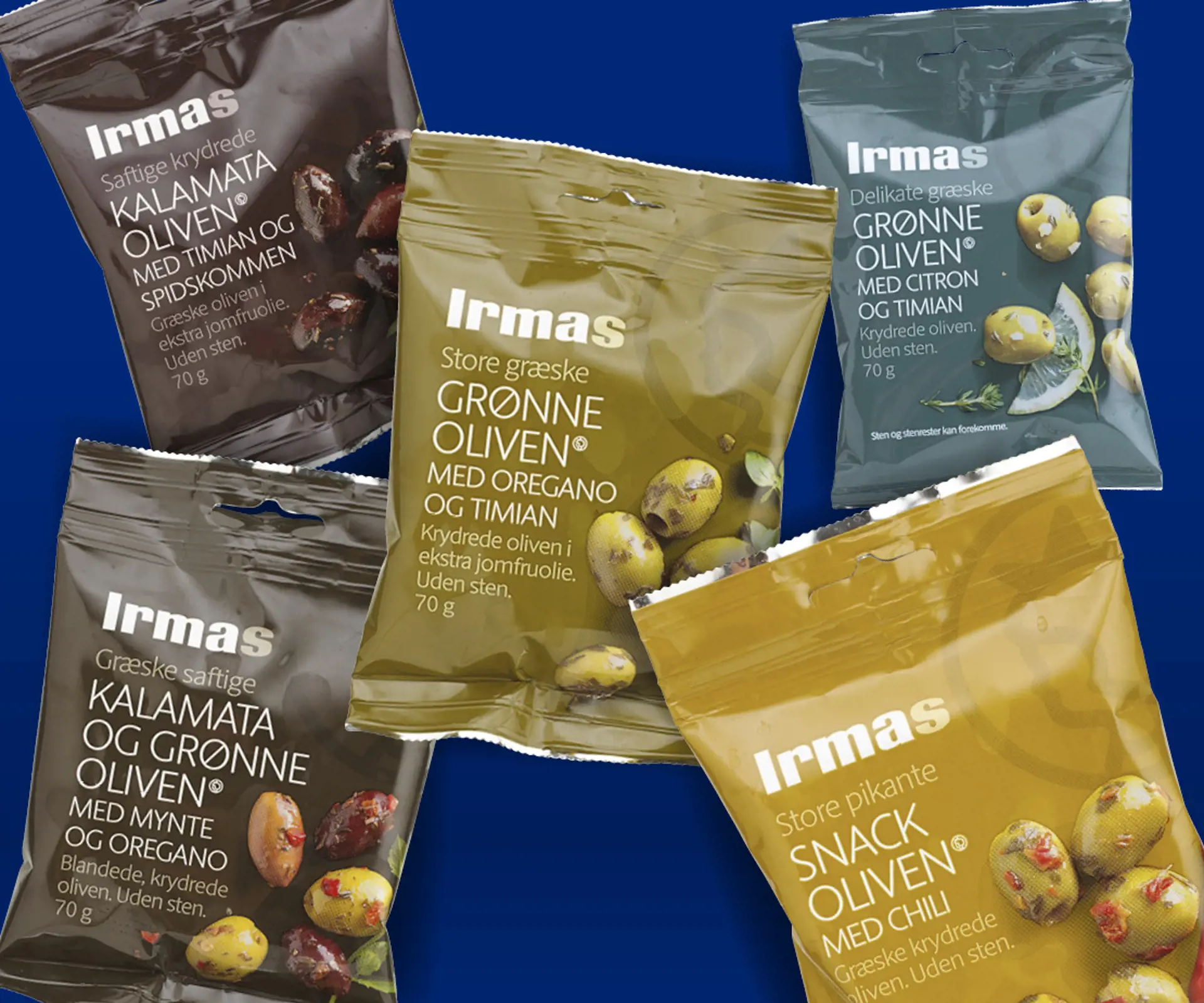 Irma snackoliven i poser