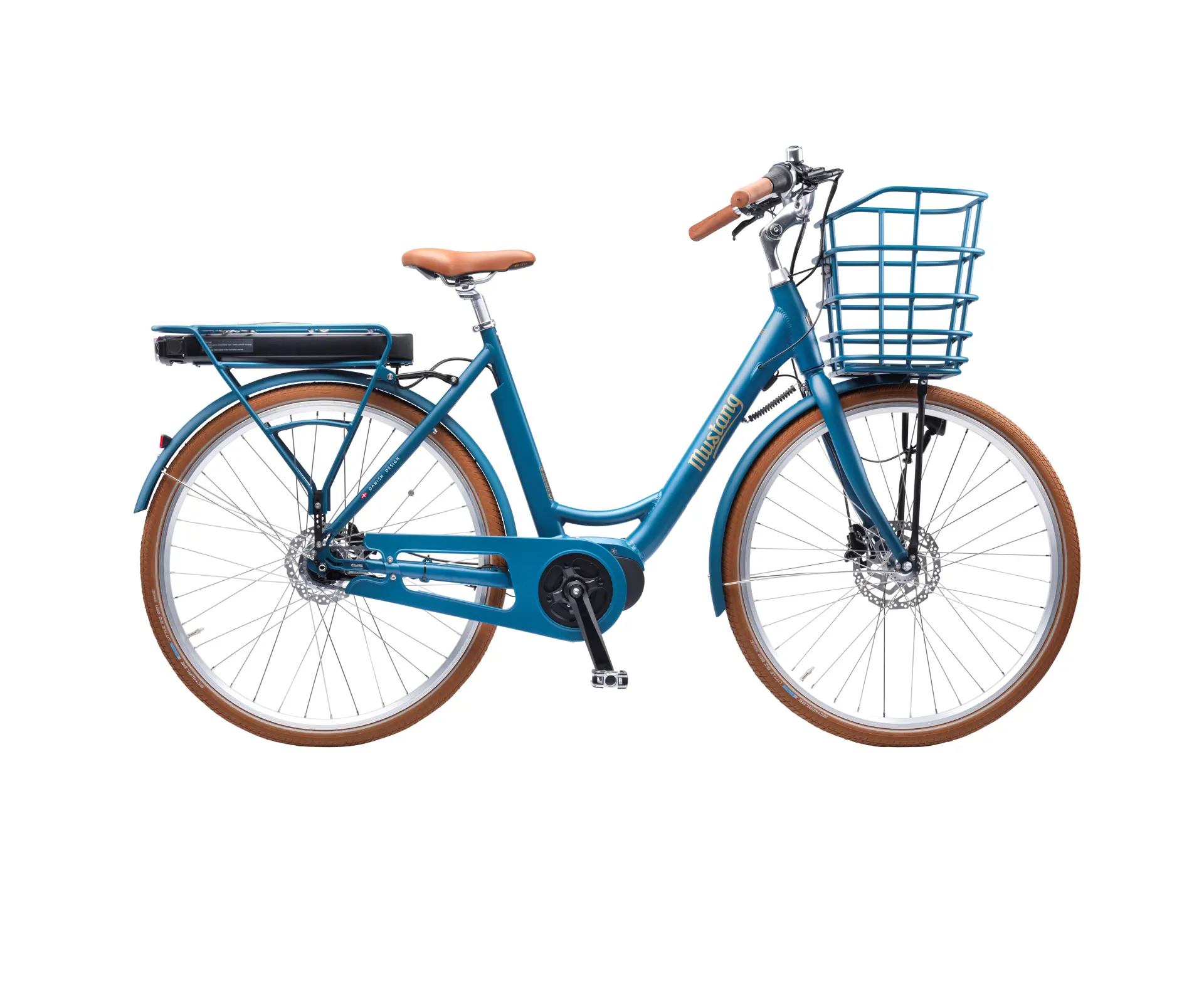 Mørkeblå Mustang elcykel til damer