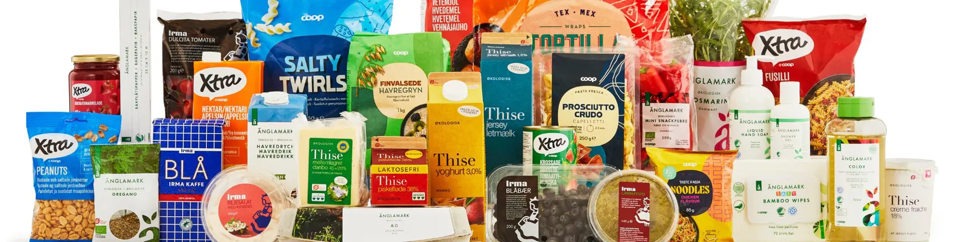 Coop-varer samlet foto