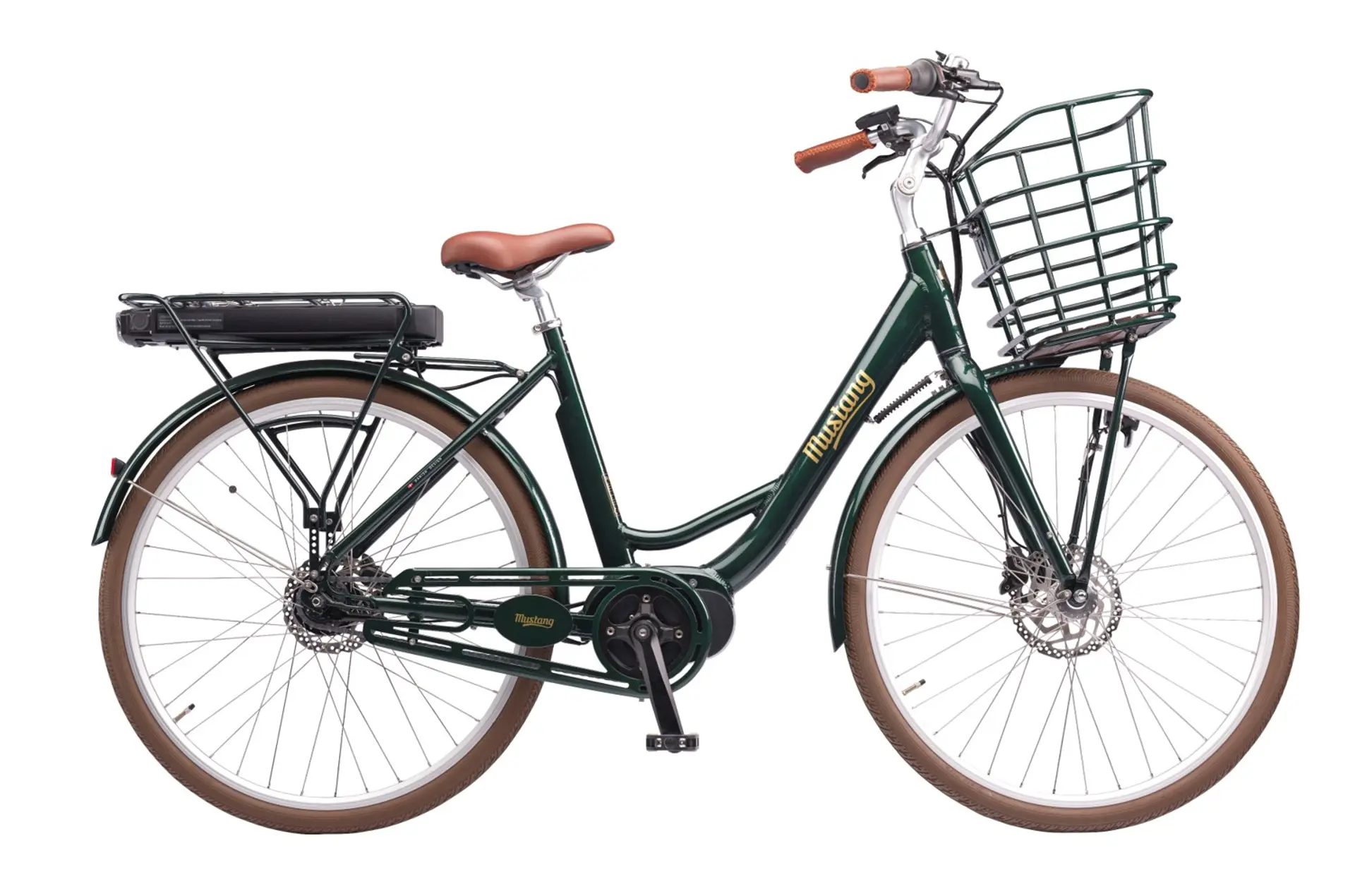 Mørkegrøn Mustang dame elcykel